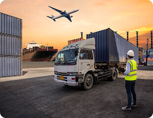 Transporting goods through nationwide logistics network